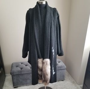 Vintage Cape with Fox Fur